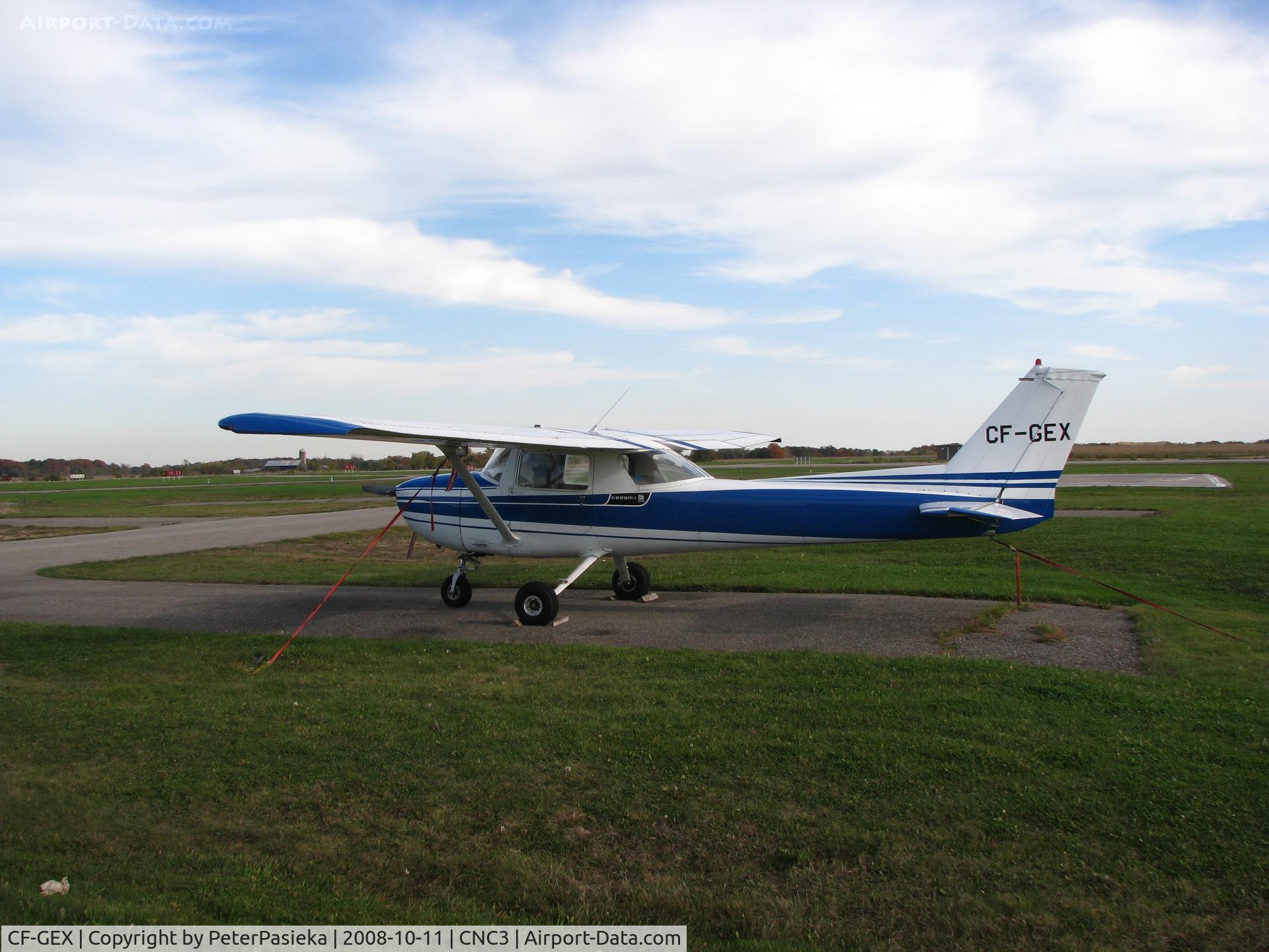 CF-GEX, 1972 Cessna 150L C/N 15073565, @ Brampton Airport