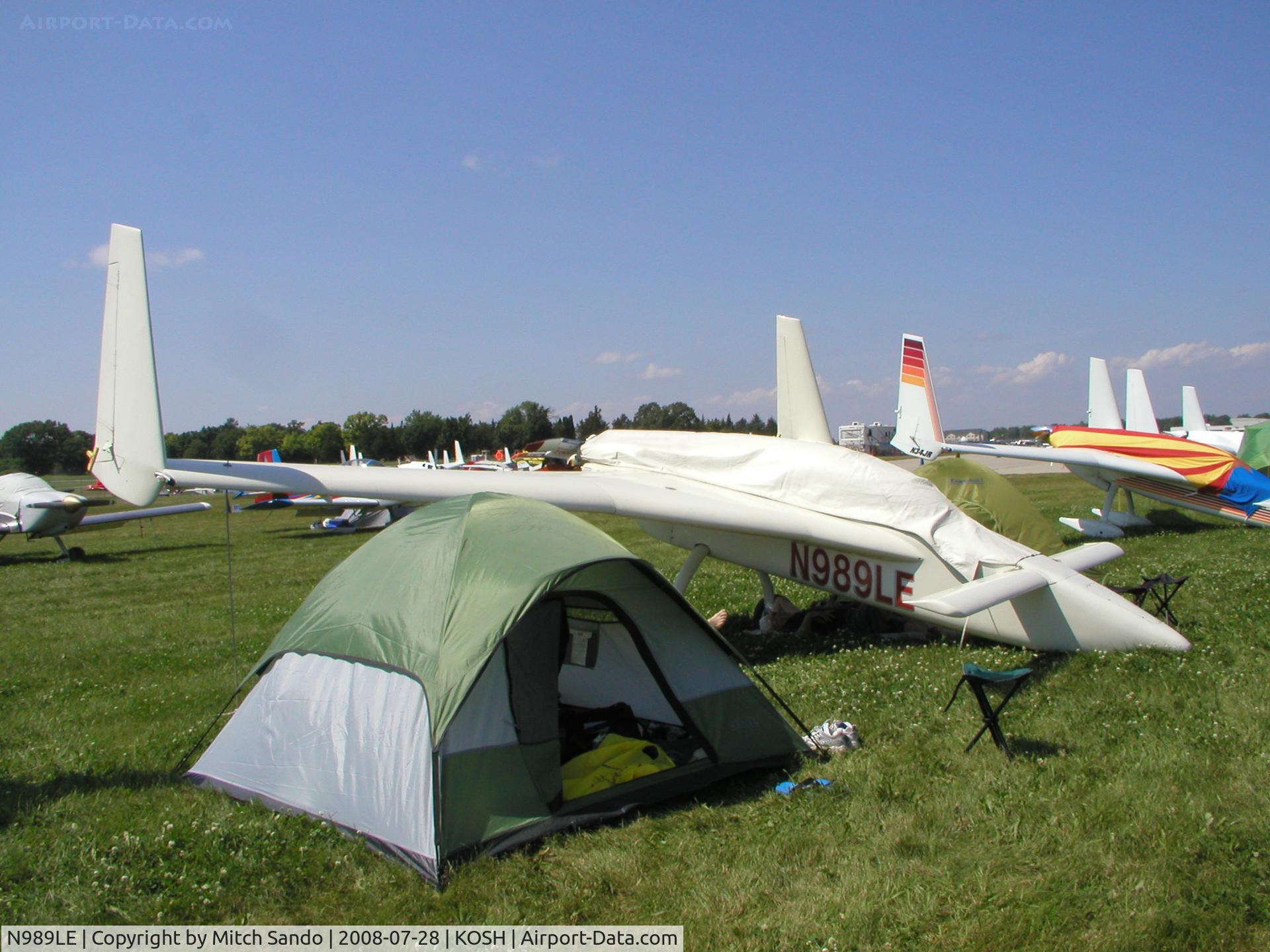 N989LE, 1989 Rutan Long-EZ C/N 1989-LE-1, EAA AirVenture 2008.