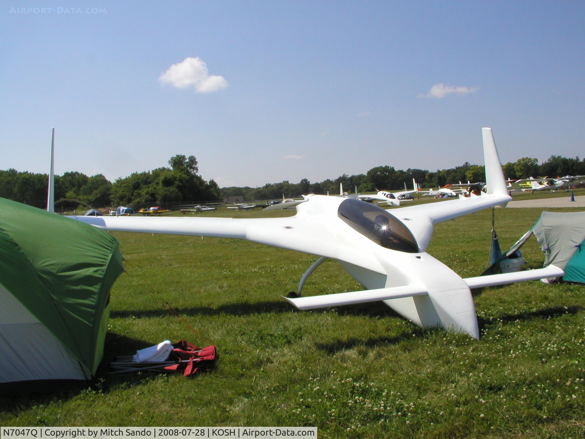 N7047Q, 1989 Rutan Long-EZ C/N 73, EAA AirVenture 2008.