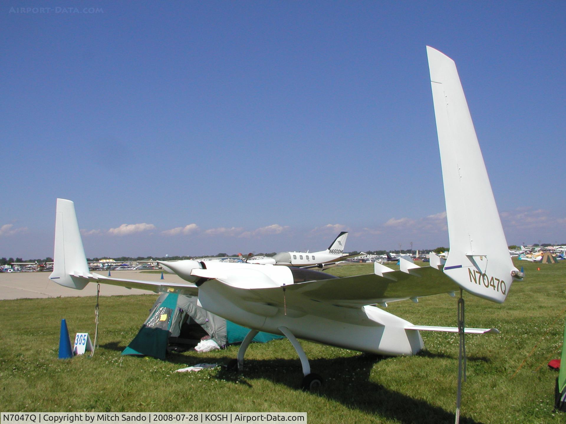 N7047Q, 1989 Rutan Long-EZ C/N 73, EAA AirVenture 2008.