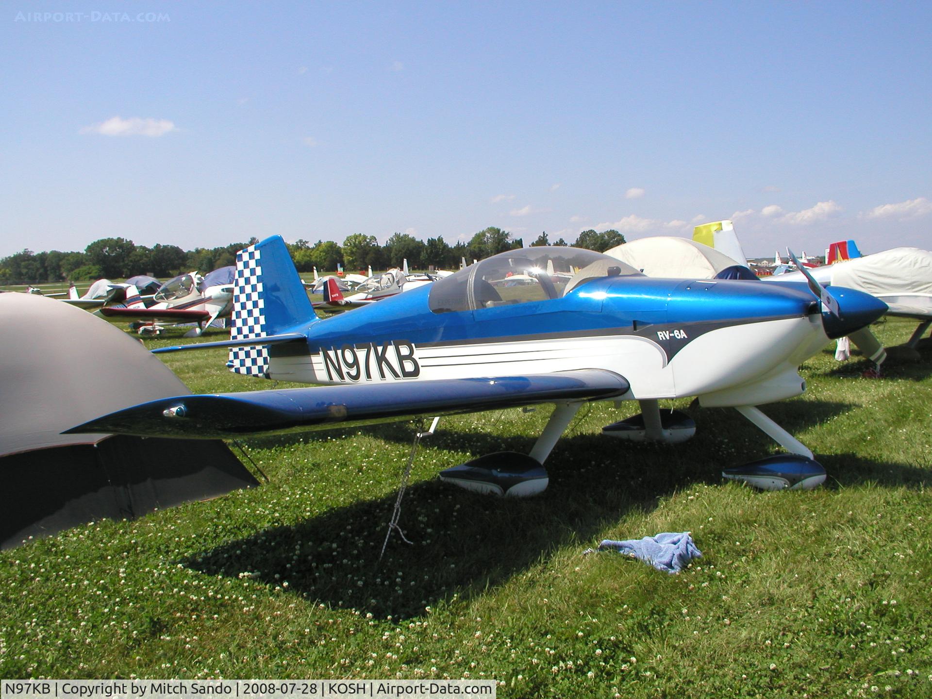 N97KB, 2002 Vans RV-6A C/N 25003, EAA AirVenture 2008.
