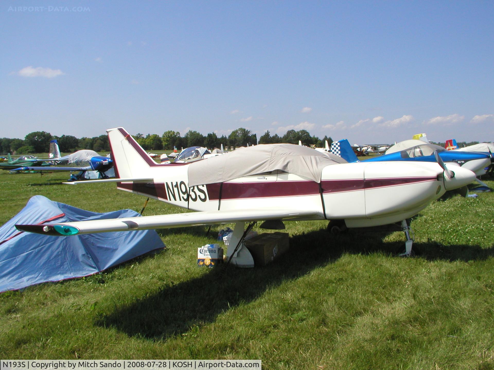 N193S, 1993 Stoddard-Hamilton Glasair II-S RG C/N 2222, EAA AirVenture 2008.
