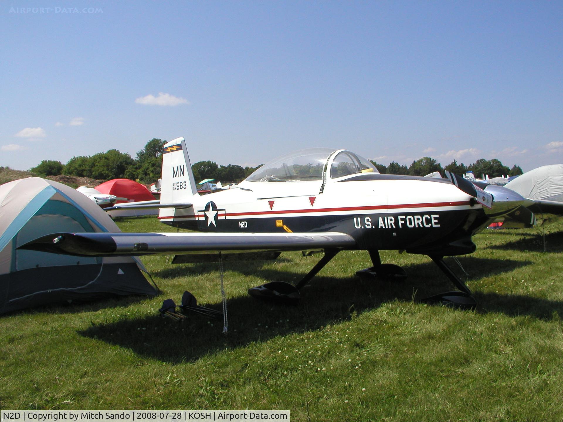 N2D, 2005 Vans RV-8A C/N 80583, EAA AirVenture 2008.