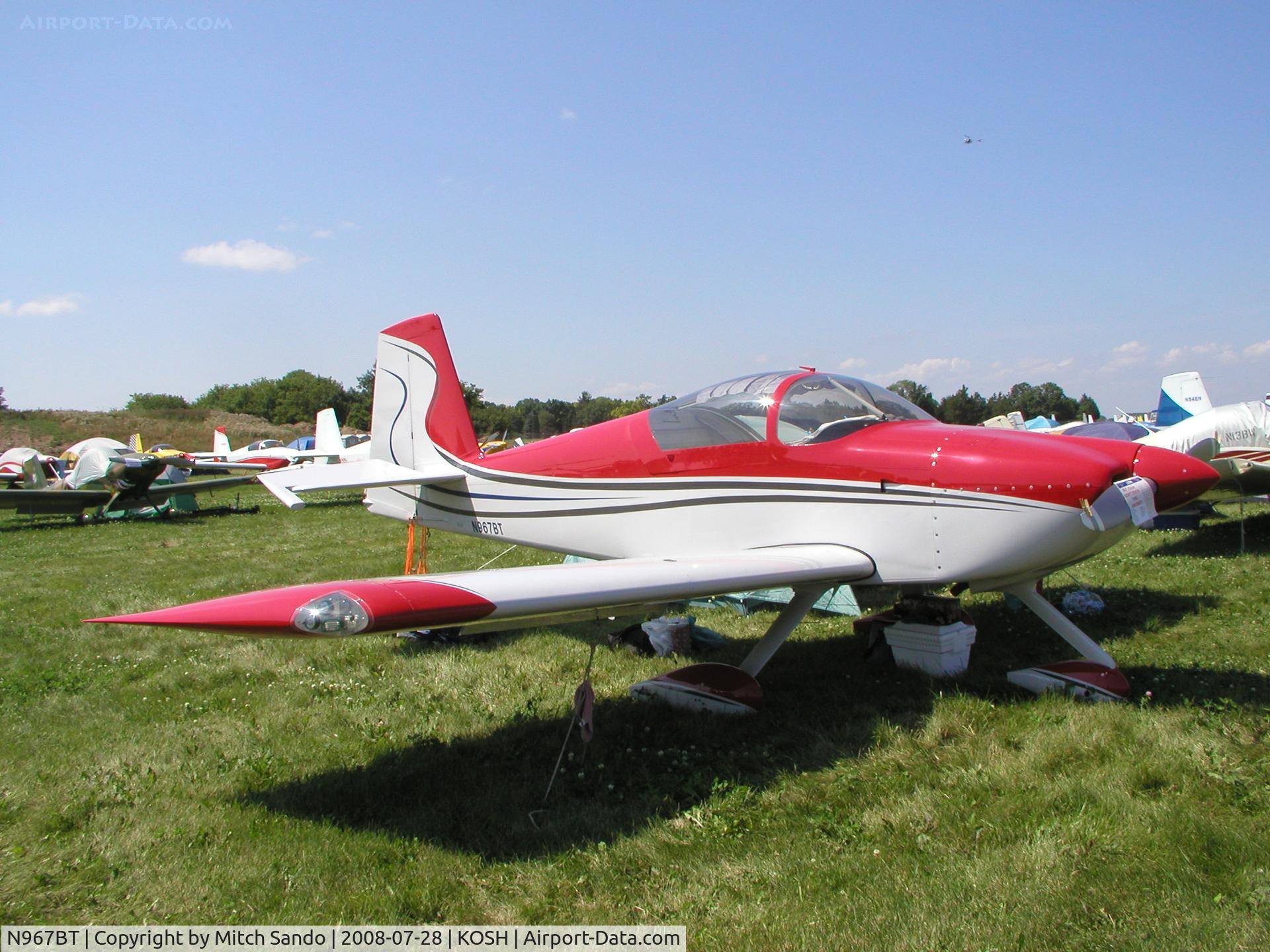 N967BT, 2007 Vans RV-7A C/N 71930, EAA AirVenture 2008.