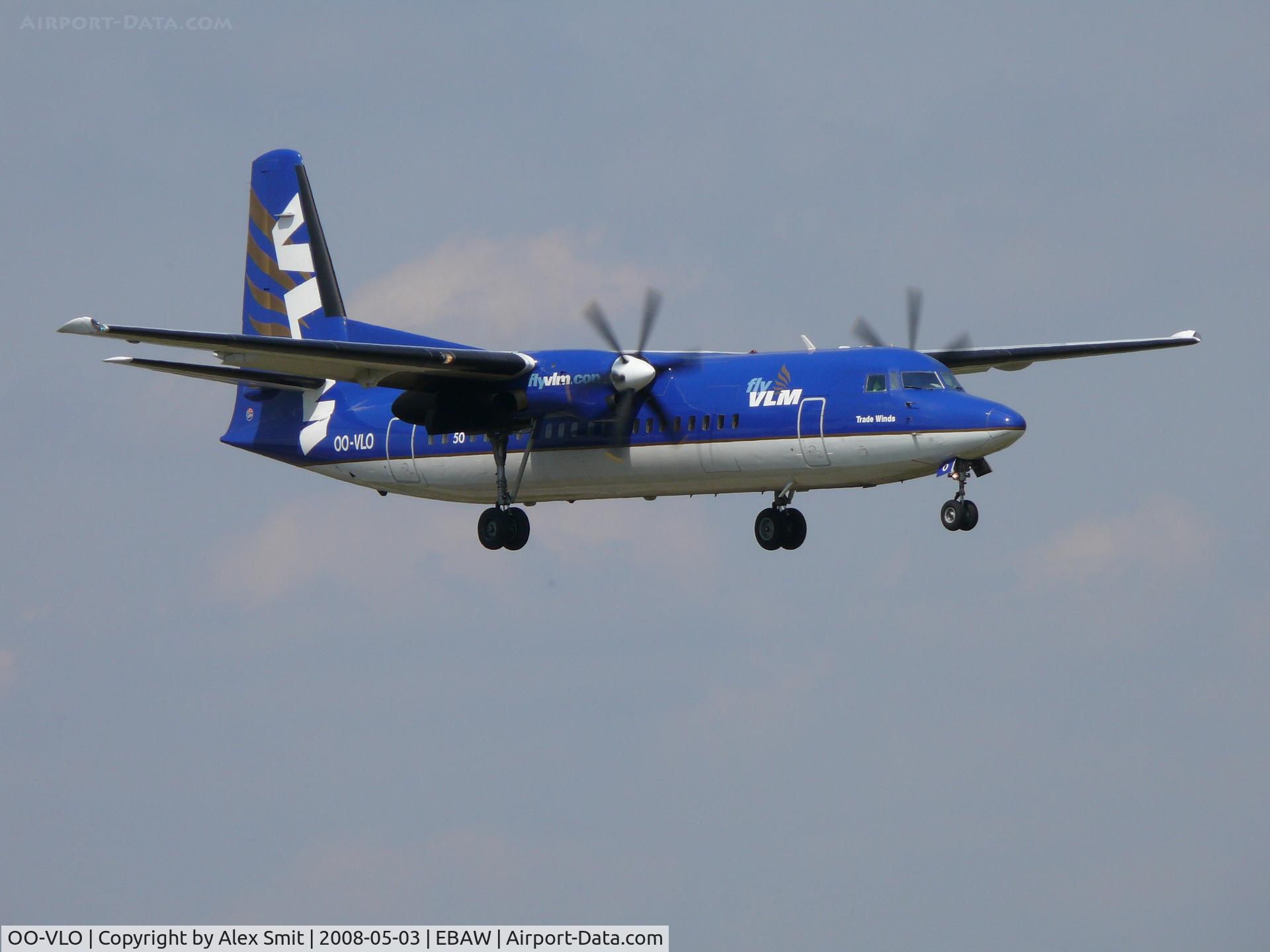 OO-VLO, 1988 Fokker 50 C/N 20127, Fokker 50 Friendship OO-VLO VLM