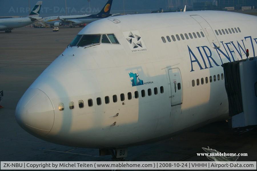 ZK-NBU, 1992 Boeing 747-419 C/N 25605, Air New Zealand