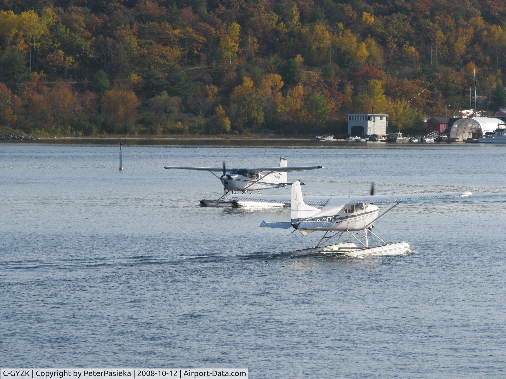 C-GYZK, 1977 Cessna 180K Skywagon C/N 18052864, @ Parry Sound Harbour water aerodrome