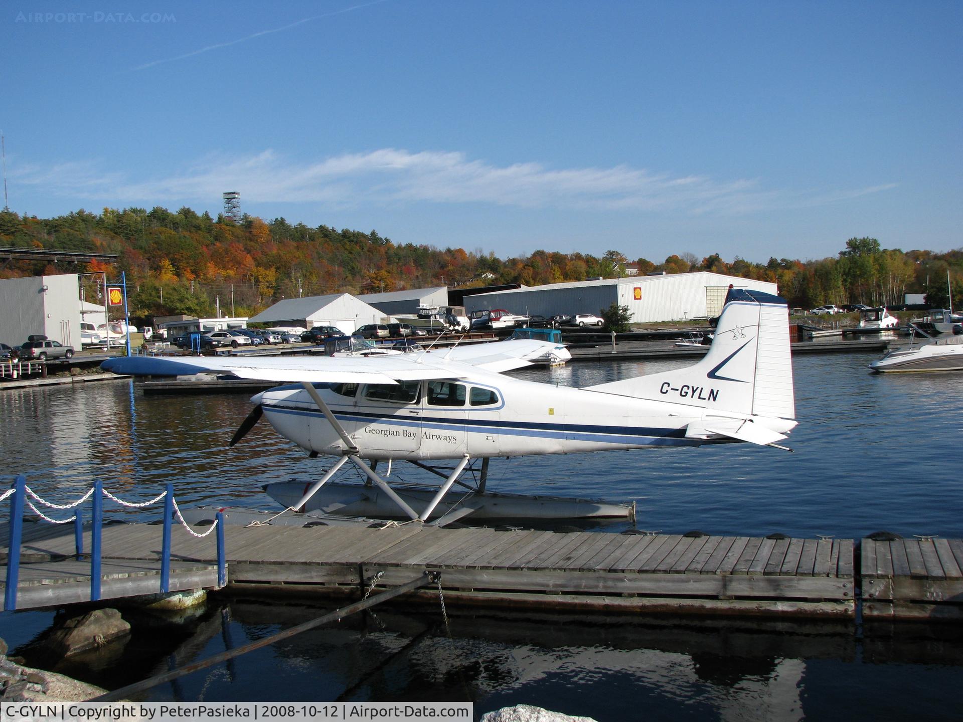 C-GYLN, 1977 Cessna 180K Skywagon C/N 18052794, @ Parry Sound Harbour water aerodrome