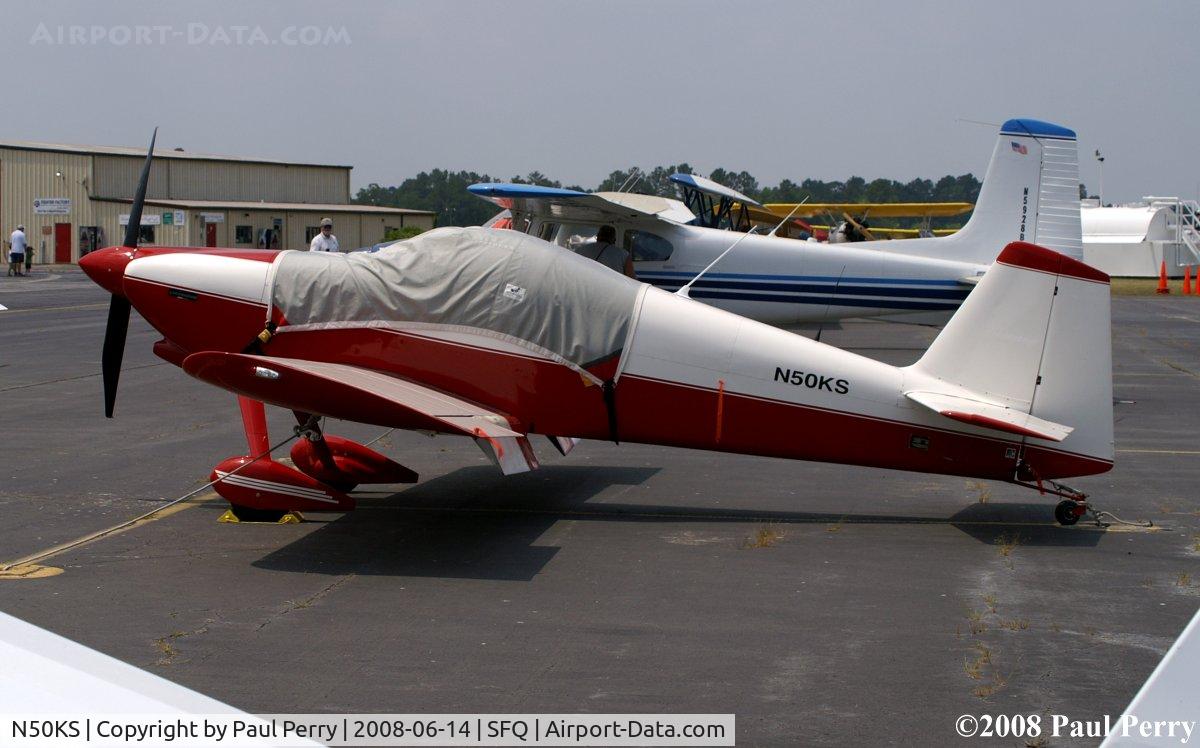 N50KS, 2001 Vans RV-6 C/N 20535, Now on the ramp for the Fly In