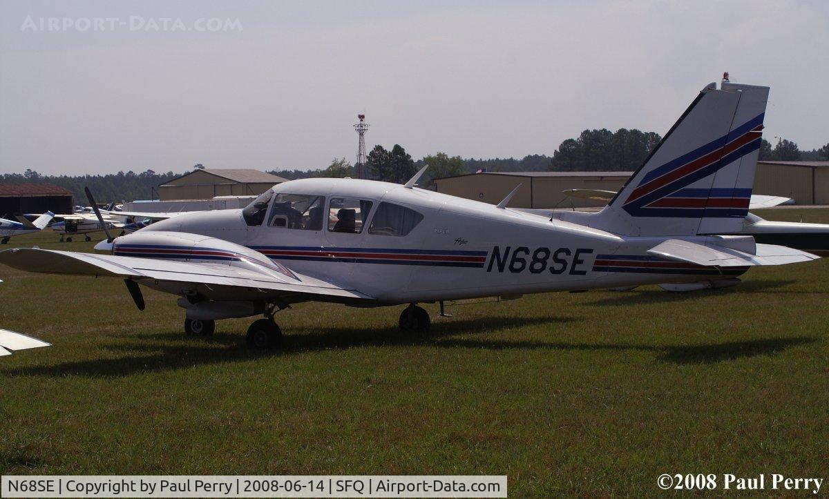 N68SE, 1967 Piper PA-23-250 C/N 27-3780, On a packed grass 'ramp'