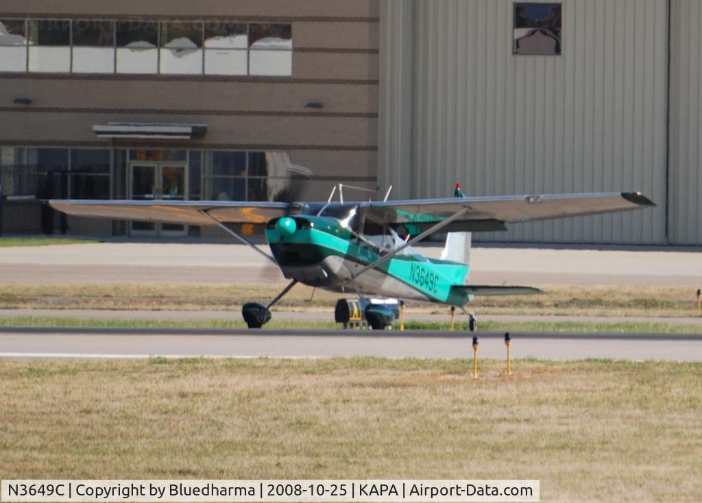 N3649C, 1954 Cessna 180 C/N 31147, Takeoff from 35R.