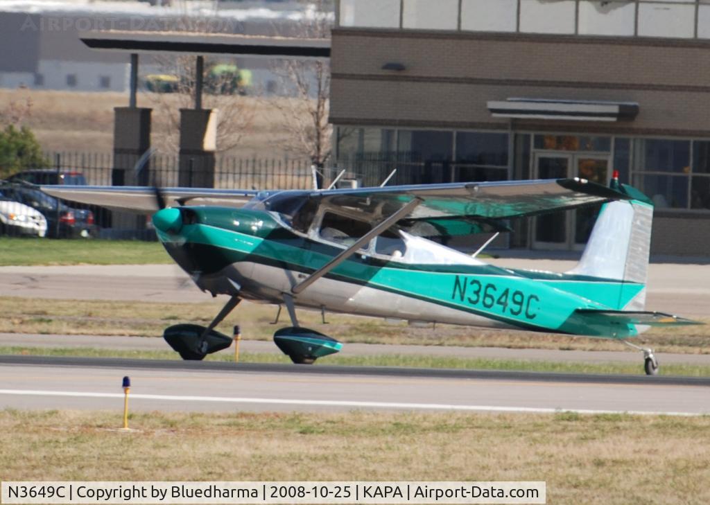 N3649C, 1954 Cessna 180 C/N 31147, Takeoff from 35R.