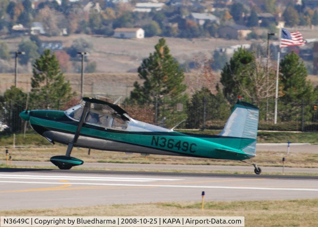 N3649C, 1954 Cessna 180 C/N 31147, Takeoff from 35R.