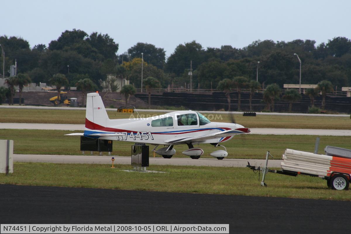 N74451, 1976 Grumman American AA-5B Tiger C/N AA5B-0230, Grumman Avn Corp AA-5B