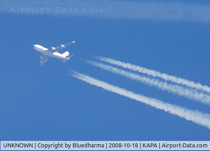 UNKNOWN, , China Airlines Boeing 747-400 (CAL5223)  flying over APA. Nashville Intl (KBNA) to San Francisco Intl (KSFO)