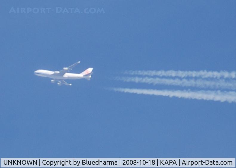 UNKNOWN, , China Airlines Boeing 747-400 (CAL5223)  flying over APA. Nashville Intl (KBNA) to San Francisco Intl (KSFO)