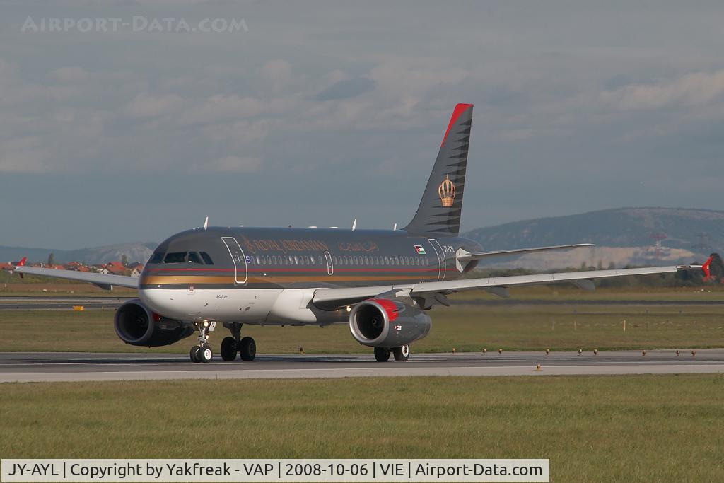 JY-AYL, 2008 Airbus A319-132 C/N 3428, Royal Jordanian Airbus 319