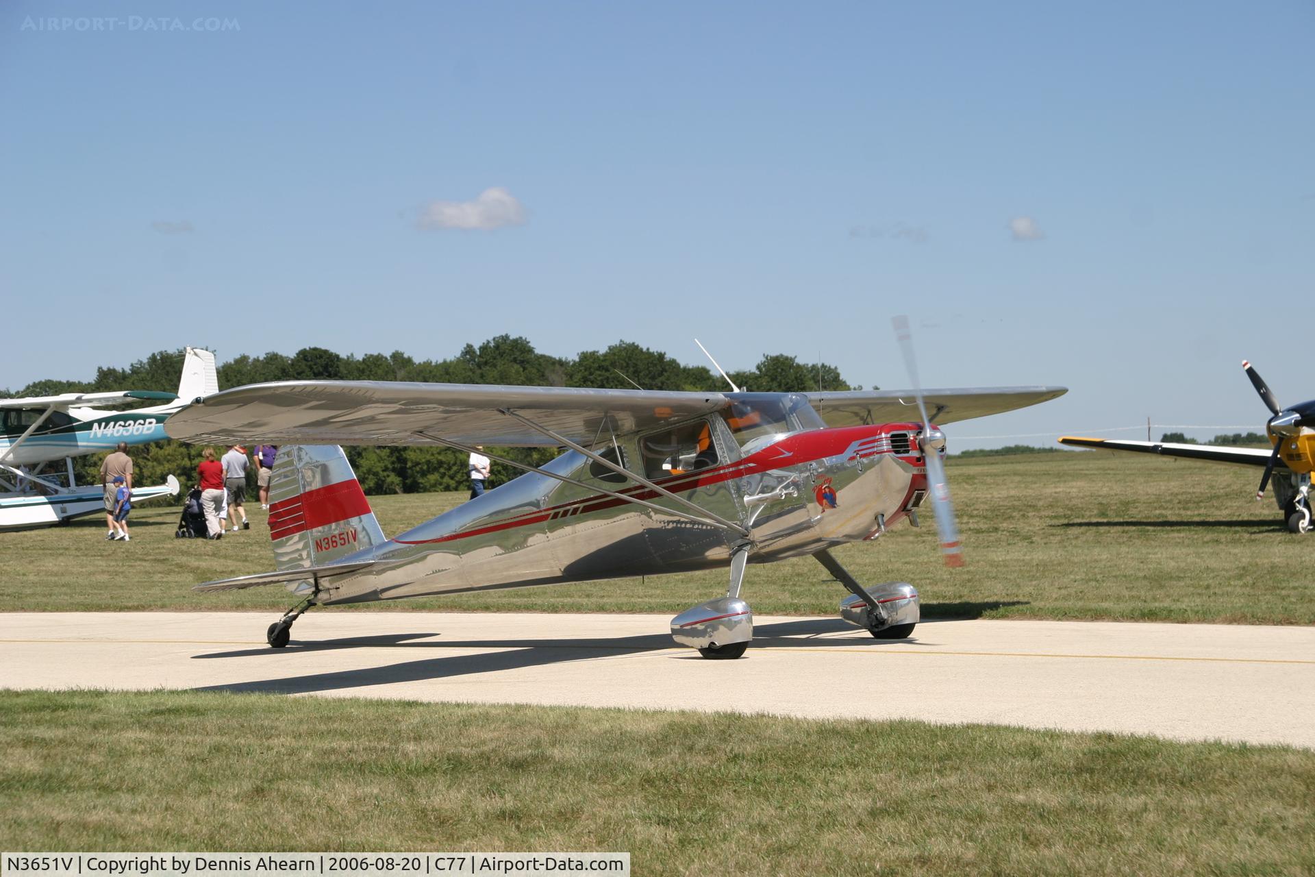 N3651V, 1948 Cessna 140 C/N 14922, Poplar Grove,IL