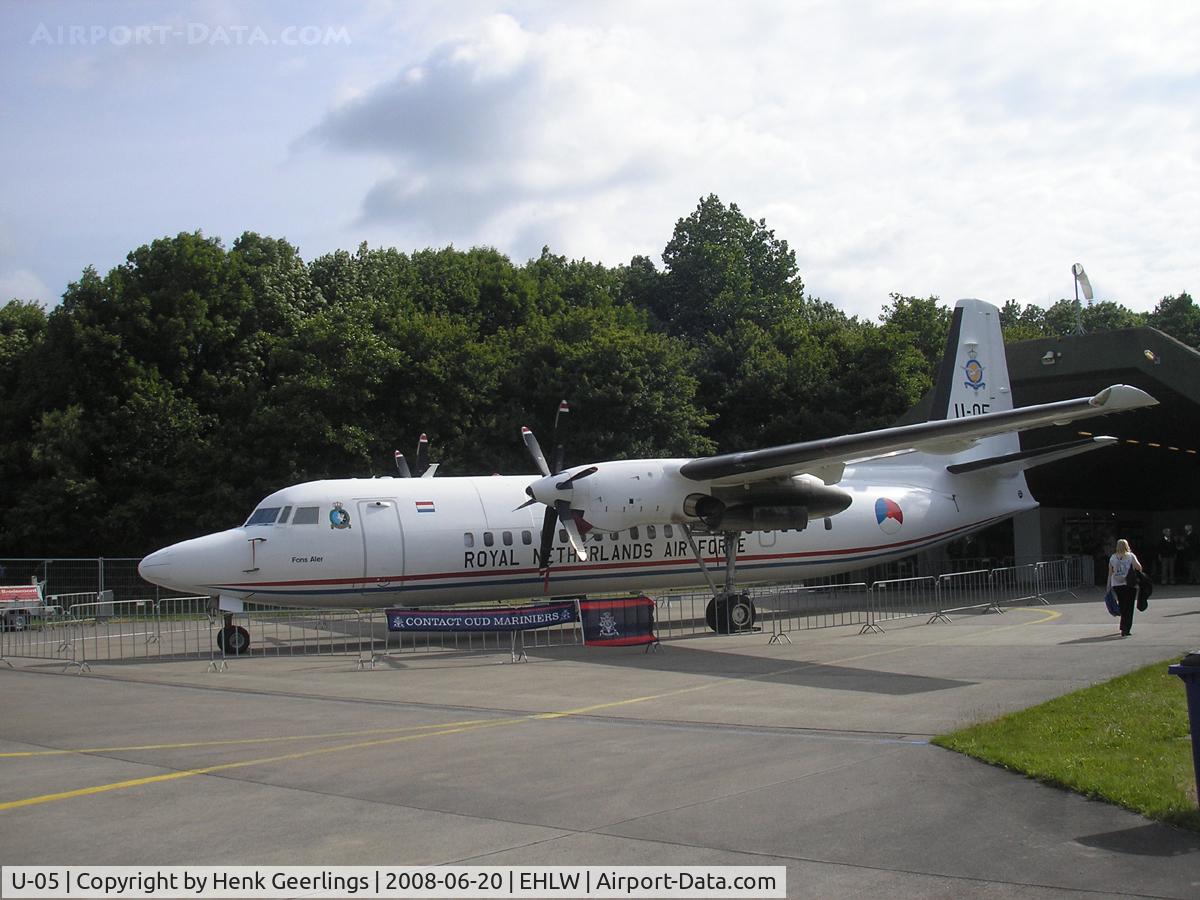 U-05, 1992 Fokker 50 C/N 20253, Dutch AF Openday , Leeuwarden AFB , 2008 - Dutch AF