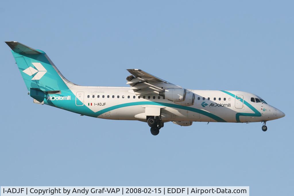 I-ADJF, 1991 British Aerospace BAe.146-300 C/N E3193, Air Dolomiti Bae146