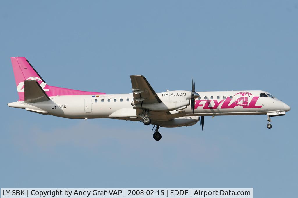 LY-SBK, 1996 Saab 2000 C/N 2000-035, FlyLAL S2000