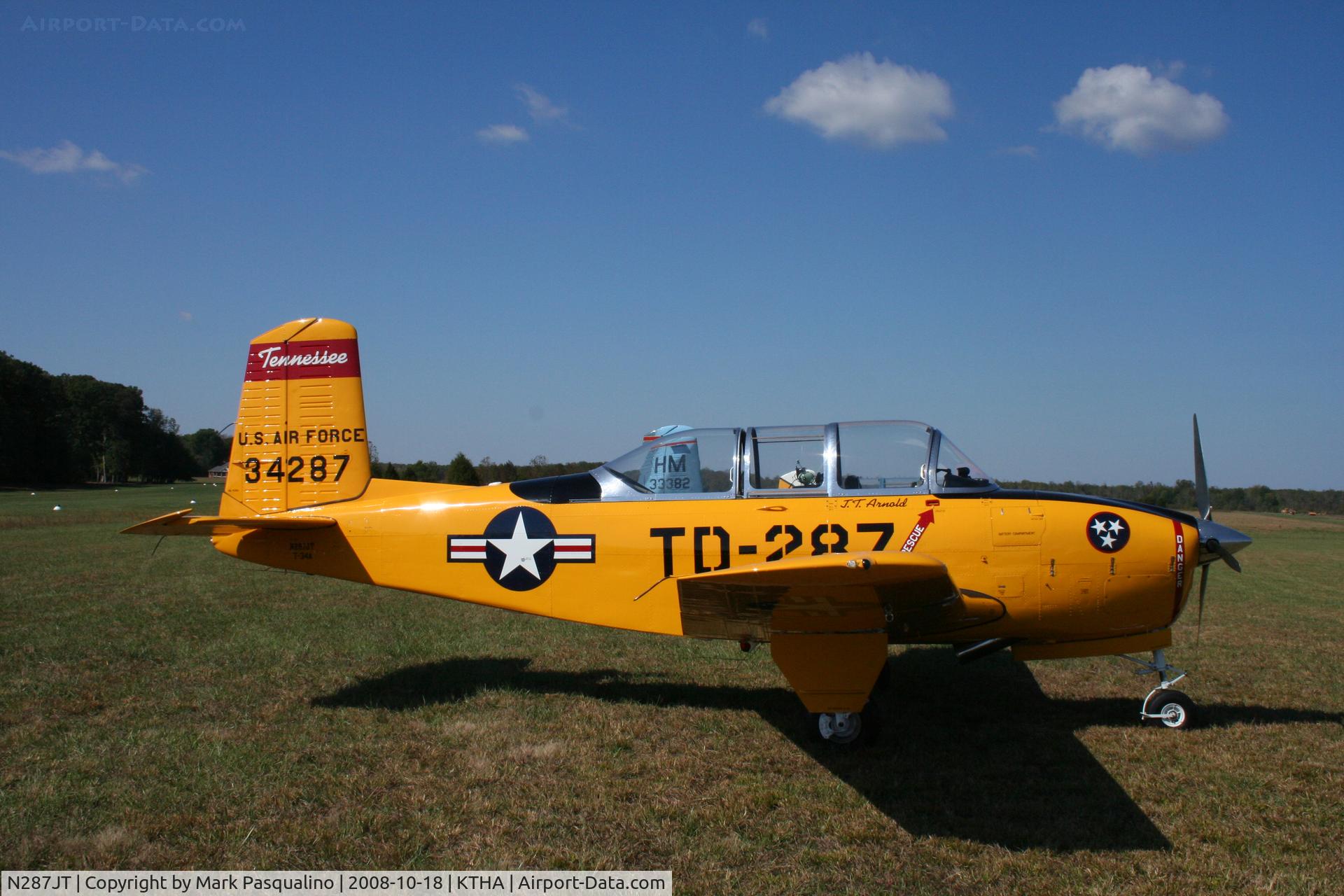 N287JT, 1953 Beech Beech T-34A (A45) Mentor C/N G-287, Beech T-34A