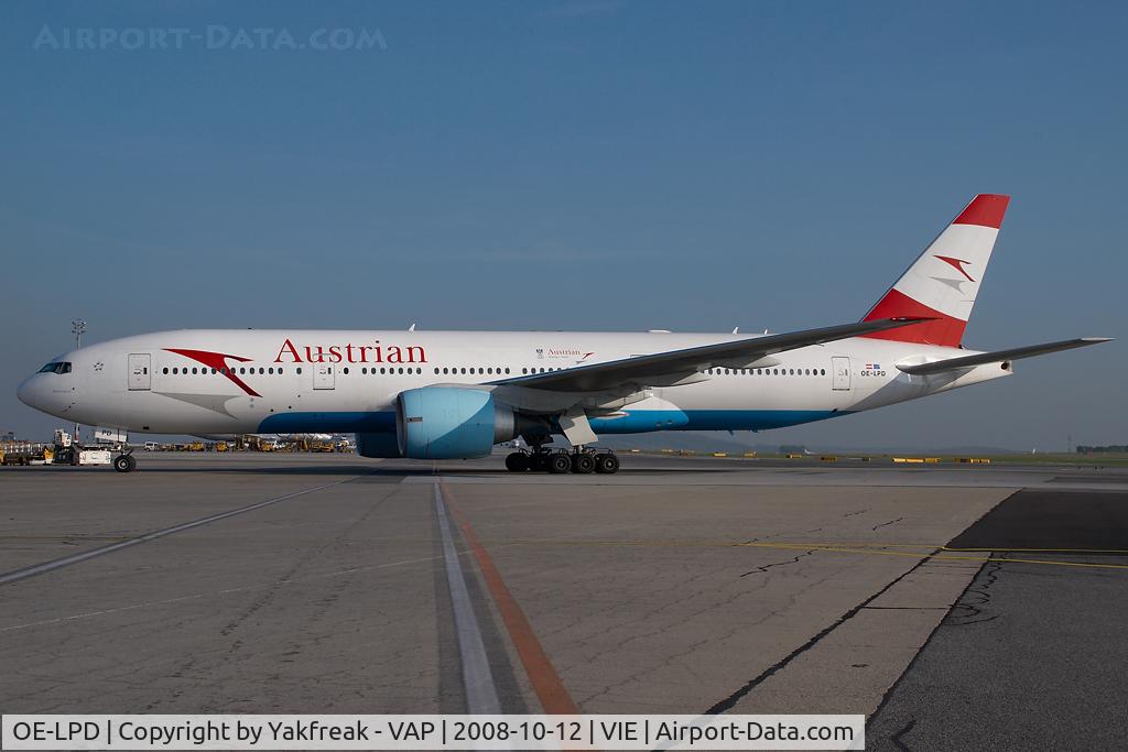 OE-LPD, 2006 Boeing 777-2Z9/ER C/N 35960, Austrian Airlines Boeing 777-200