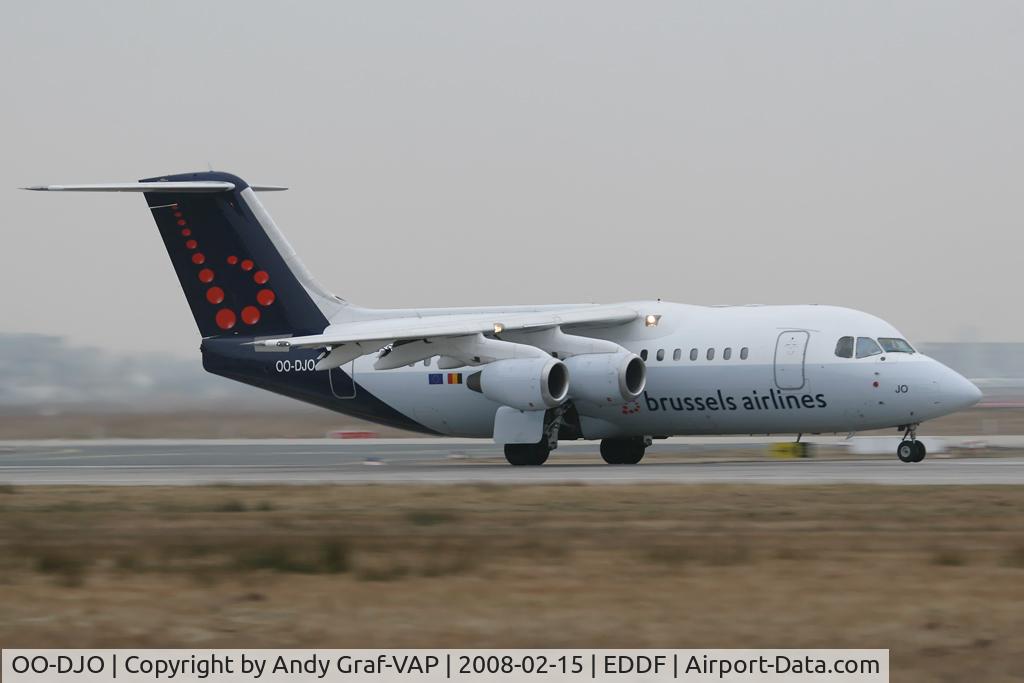 OO-DJO, 1995 British Aerospace Avro 146-RJ85 C/N E.2279, SN Brussel Airline Bae146