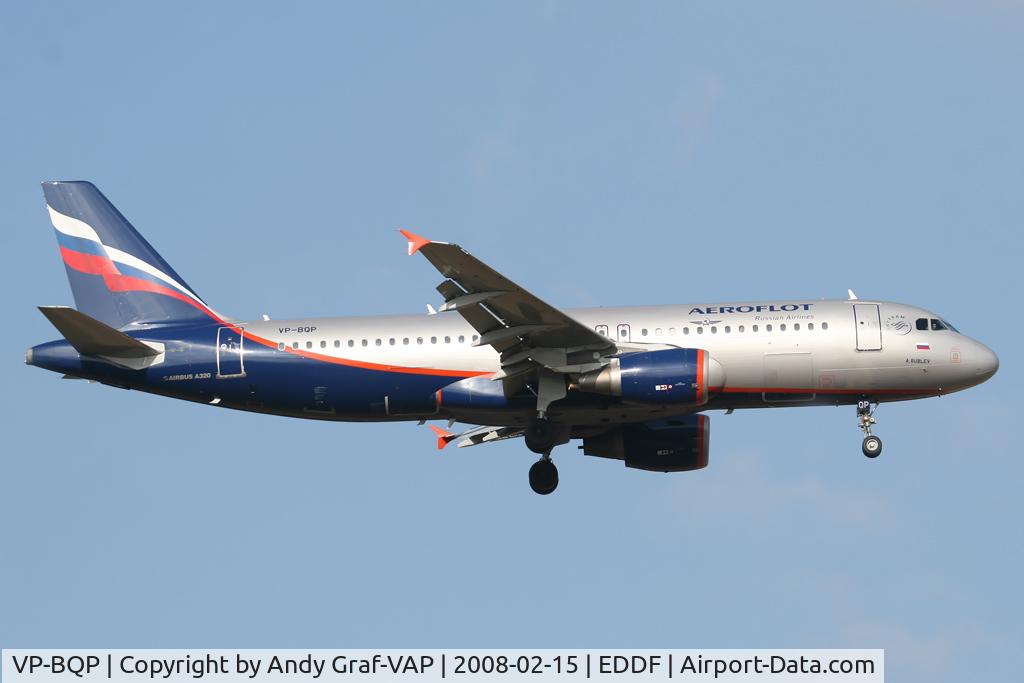 VP-BQP, 2006 Airbus A320-214 C/N 2875, Aeroflot A320