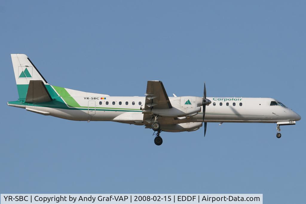 YR-SBC, 1996 Saab 2000 C/N 2000-039, Carpartair S200