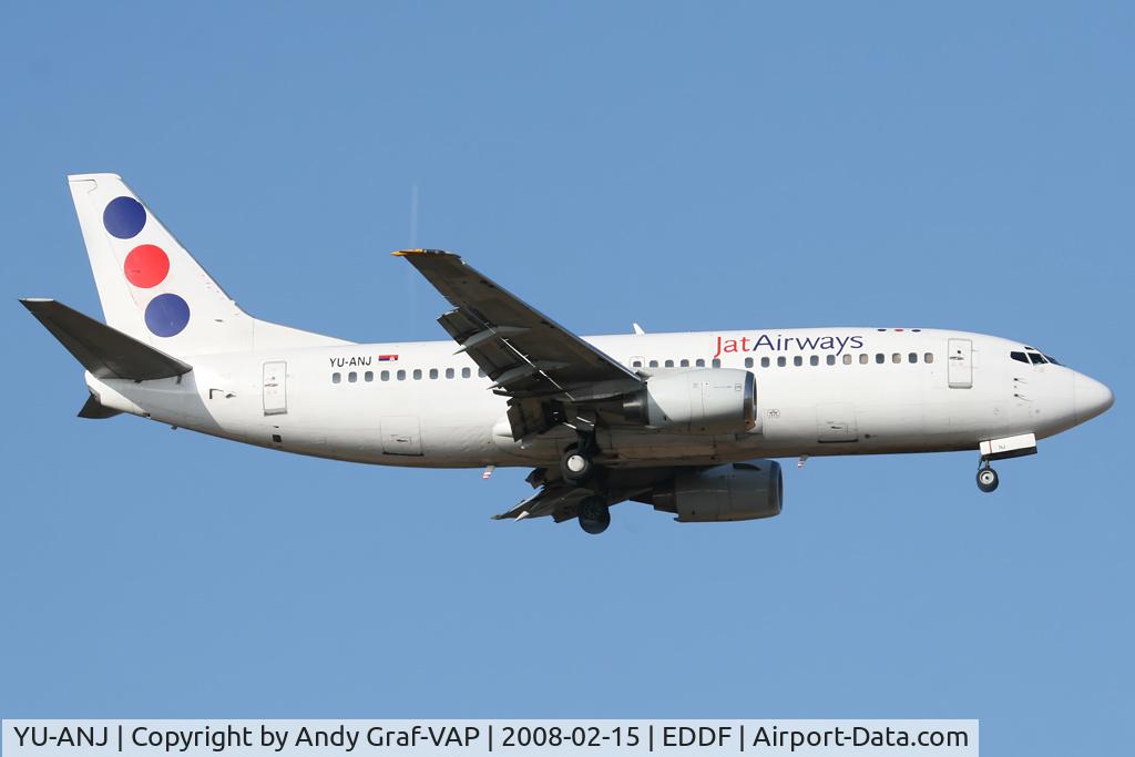 YU-ANJ, 1986 Boeing 737-3H9 C/N 23714/1305, JAT 737-300