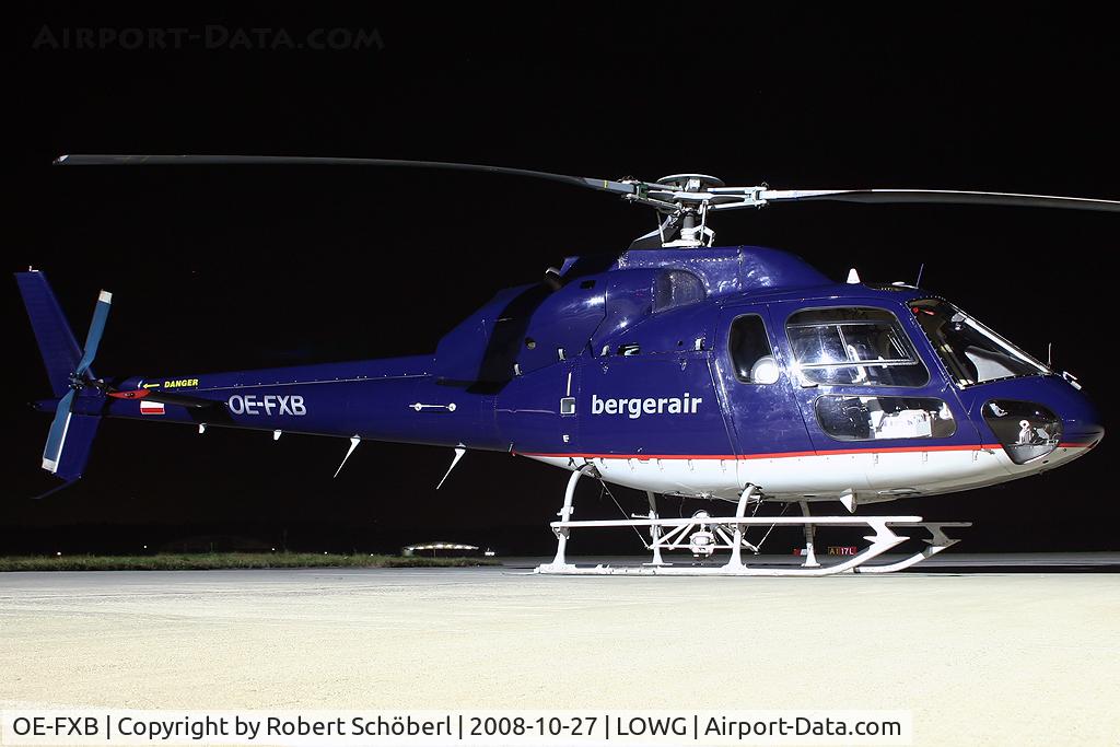 OE-FXB, 1982 Aerospatiale AS-355F-1 Ecureuil 2 C/N 5252, Nightstop