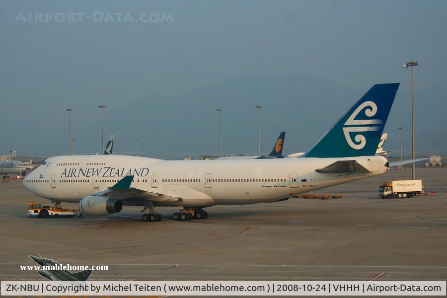 ZK-NBU, 1992 Boeing 747-419 C/N 25605, Air New Zealand