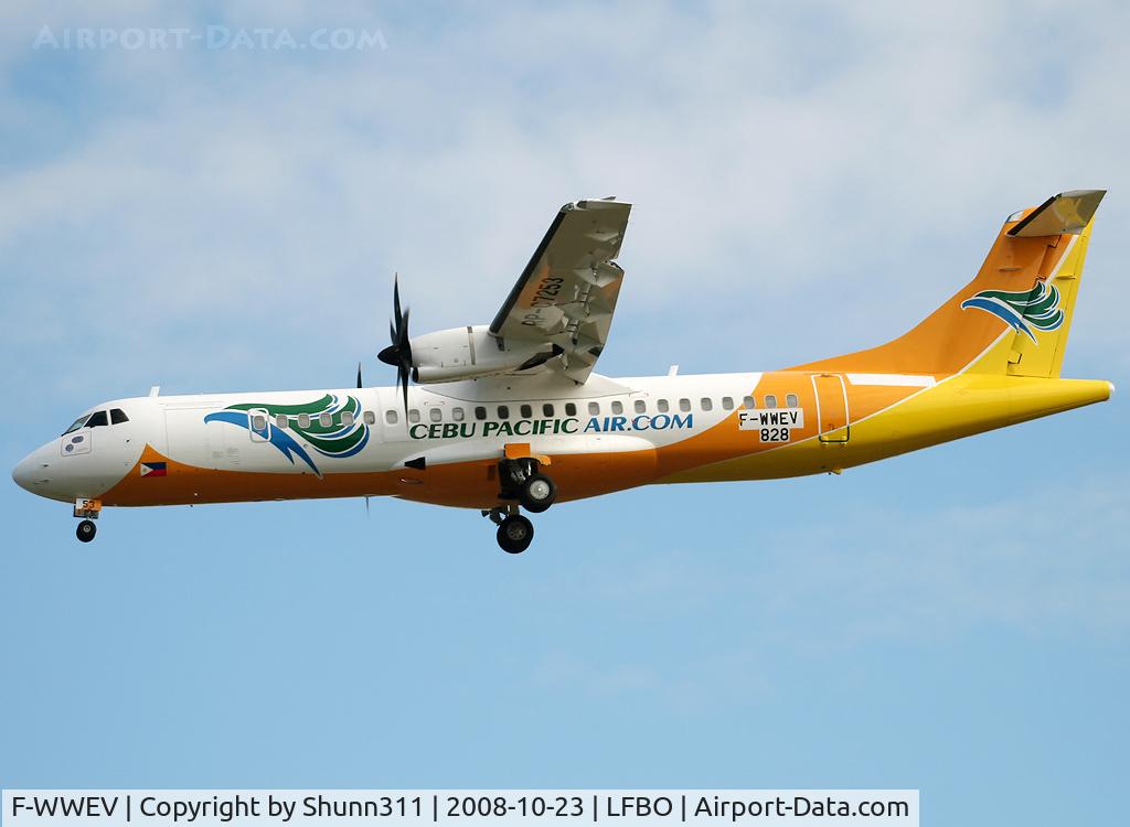 F-WWEV, 2008 ATR 72-212A C/N 828, C/n 828 - To be RP-C7253
