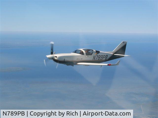 N789PB, 1990 Stoddard-Hamilton Glasair III C/N 3140, Over Lake Okeechobee