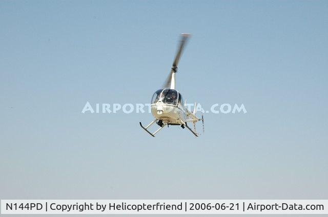 N144PD, 2003 Robinson R44 II C/N 10033, Fontana Police inbound for IE K-9 Program at Chaffey College