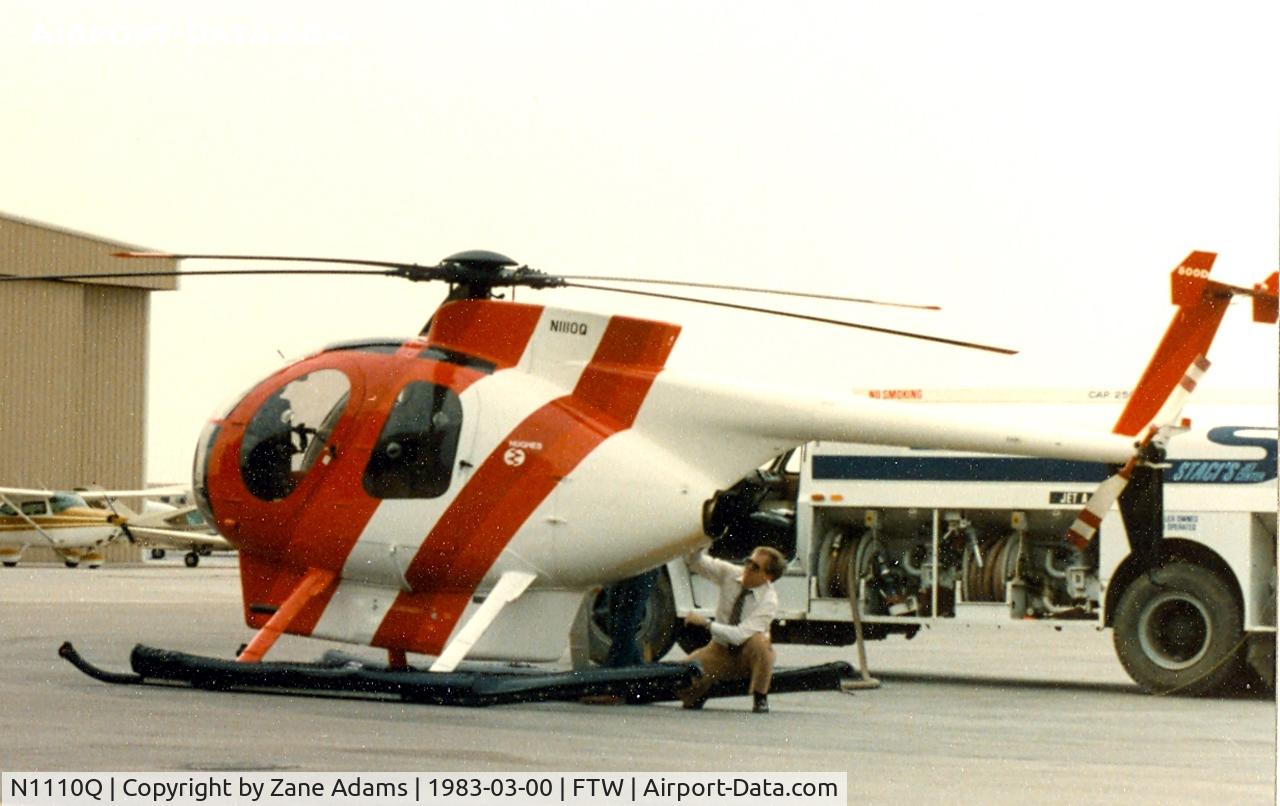 N1110Q, 1981 Hughes 369D C/N 611011D, At Meacham Field