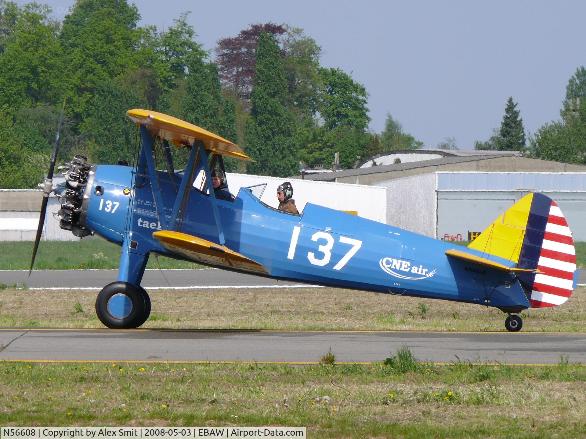 N56608, 1942 Boeing A75N1 (PT-17) C/N 75-2888, Boeing/Stearman A75N1/PT17 Kaydet N56608 painted as US Navy 137