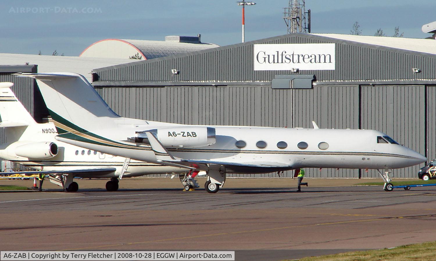 A6-ZAB, 1981 Gulfstream G1159A Gulfstream III C/N 329, Gulfstream G1159A at Luton