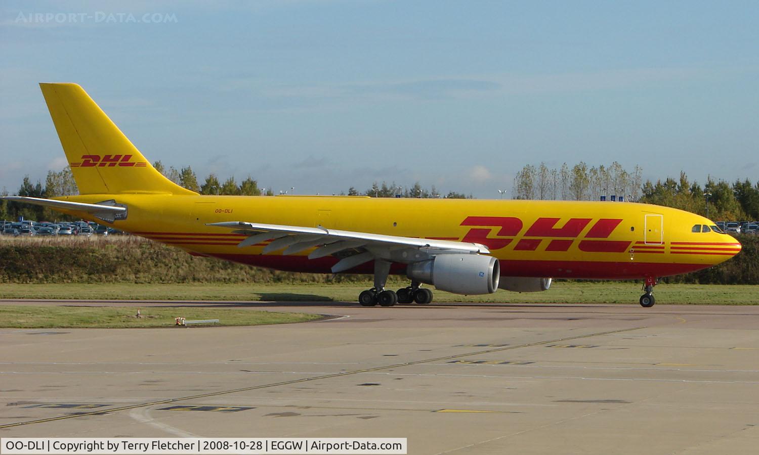 OO-DLI, 1982 Airbus A300B4-203(F) C/N 234, Now in a Yellow DHL colour at Luton