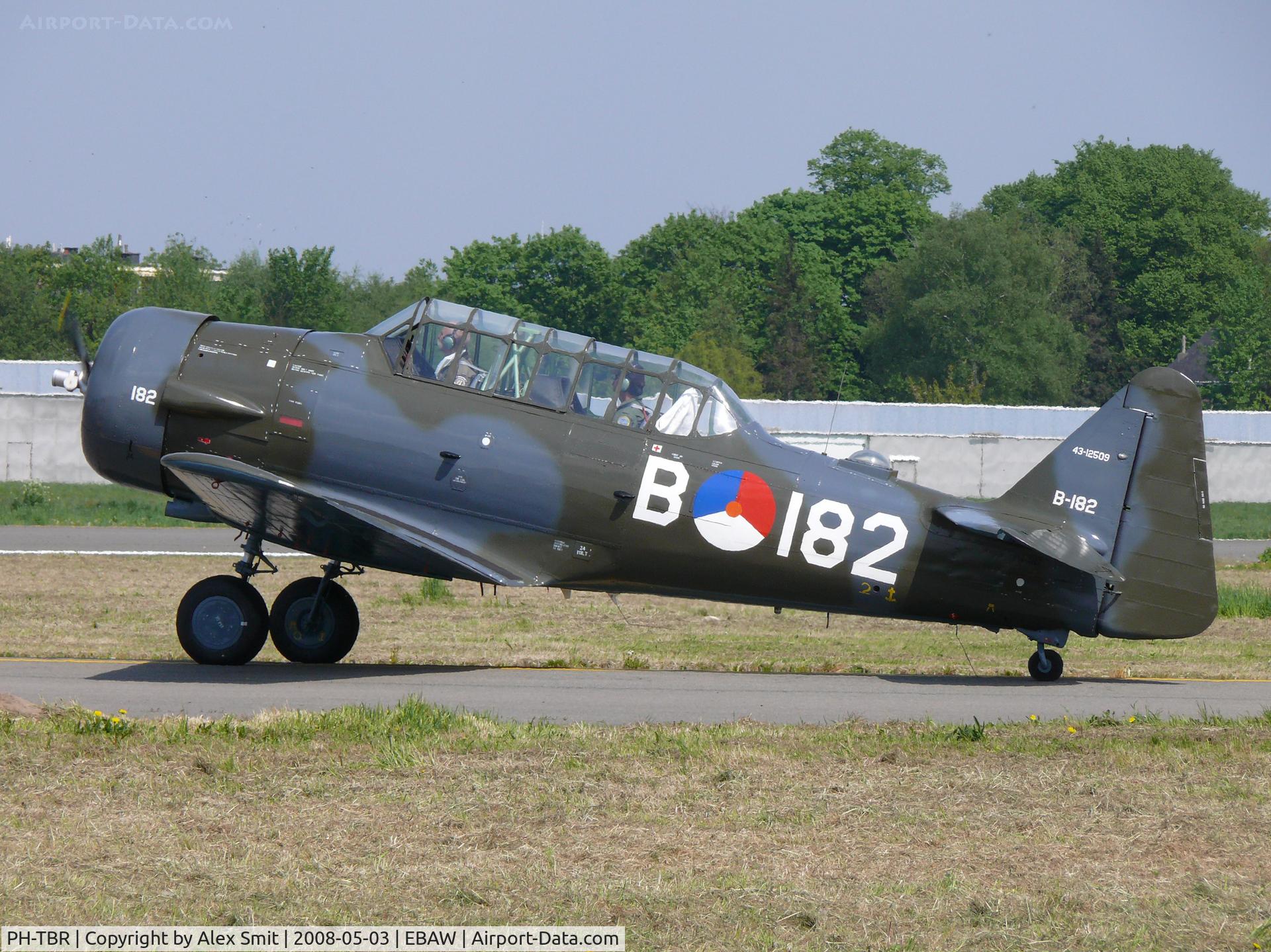 PH-TBR, 1943 Noorduyn AT-16 Harvard IIB C/N 14A-808, North American AT-16 Harvard II PH-TBR painted as Royal Netherlands Air Force B-182/53