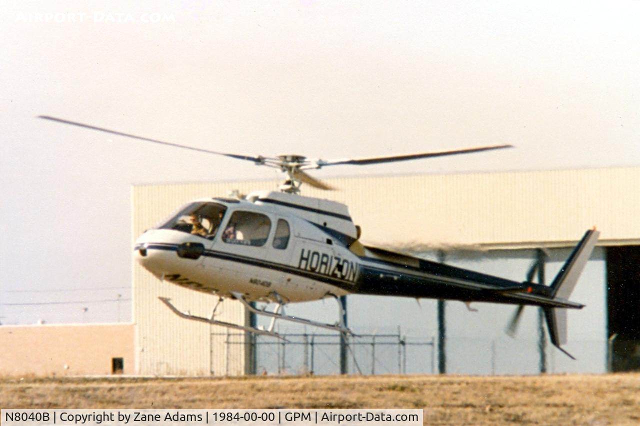 N8040B, 1957 Cessna 172 C/N 29840, Aerospatiale AS350 at Grand Prairie