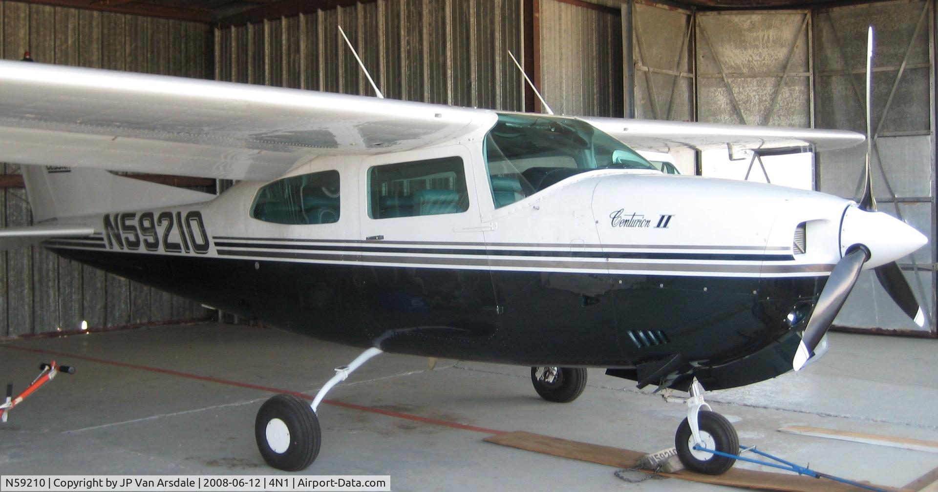 N59210, 1973 Cessna 210L Centurion C/N 21060161, 59210 in her hangar at 4N1 (Greenwood Lake, NJ)
