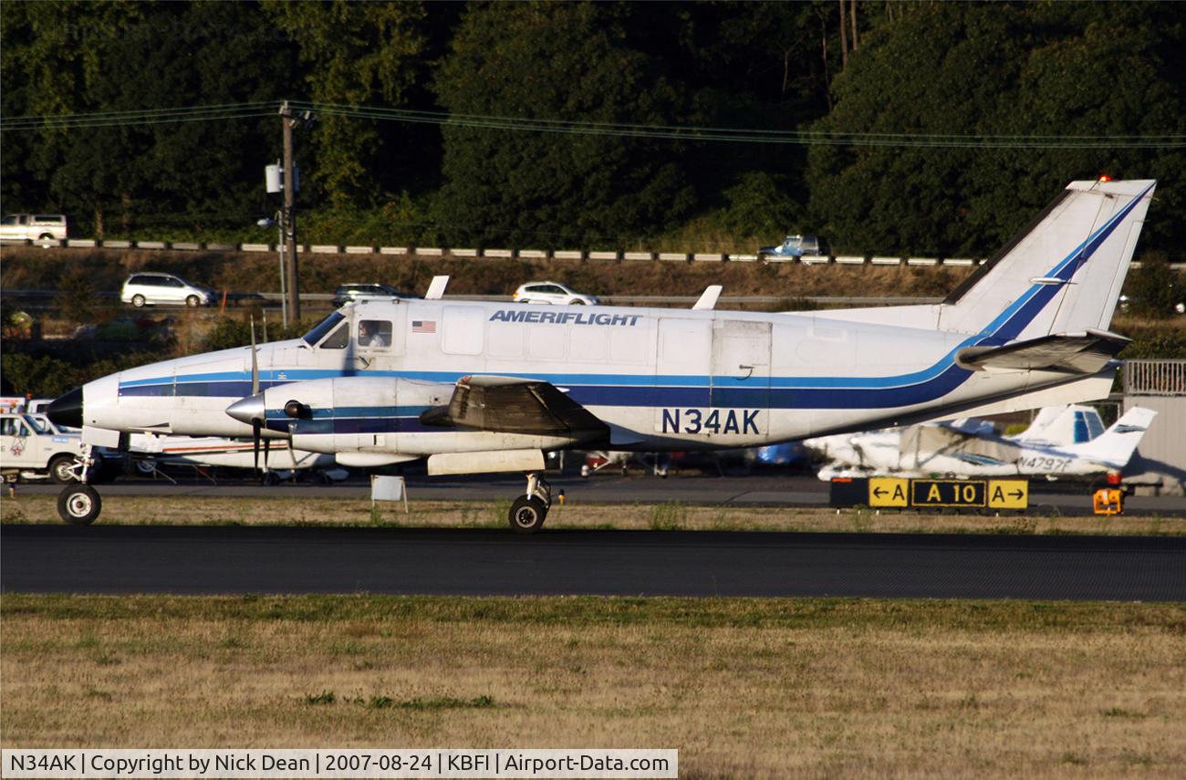 N34AK, 1969 Beech 99A Airliner C/N U-105, /