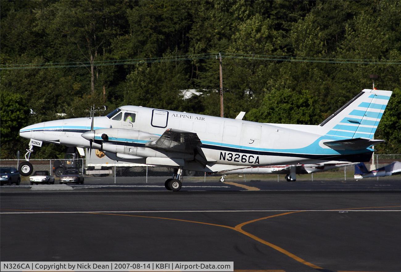 N326CA, 1970 Beech 99A Airliner C/N U-135, /