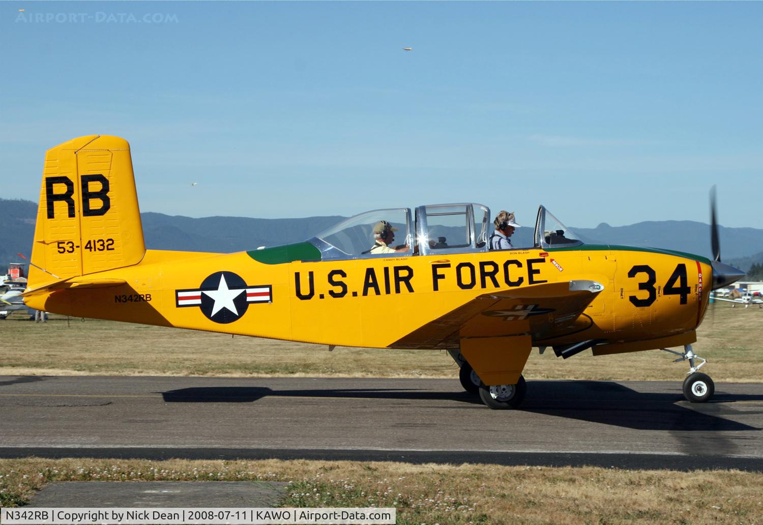 N342RB, 1955 Beech (CCF) T-34A (A45) Mentor C/N 34-101, /