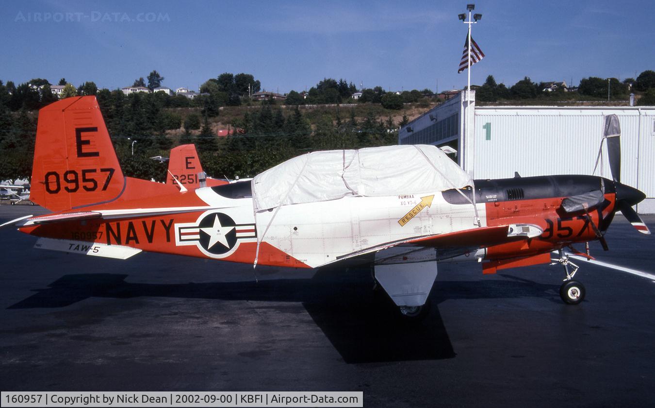 160957, Beechcraft T-34C Mentor C/N GL-143, Scanned from a slide