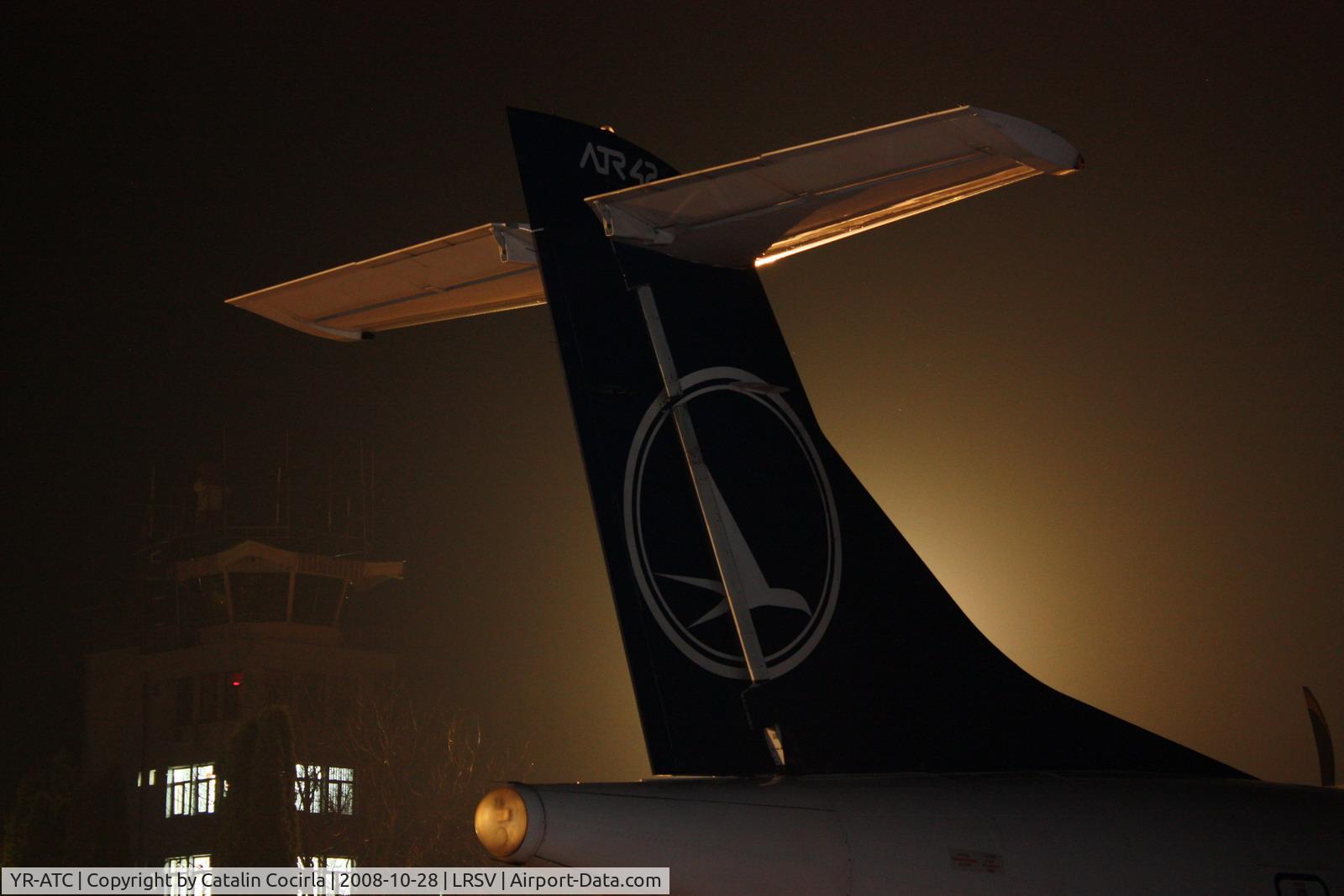 YR-ATC, 1998 ATR 42-512 C/N 589, The tail and the tower