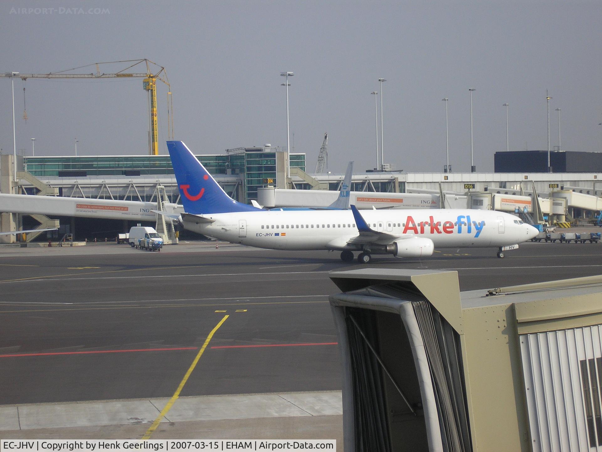 EC-JHV, 2005 Boeing 737-8FH C/N 30826, Arke Fly , Schiphol