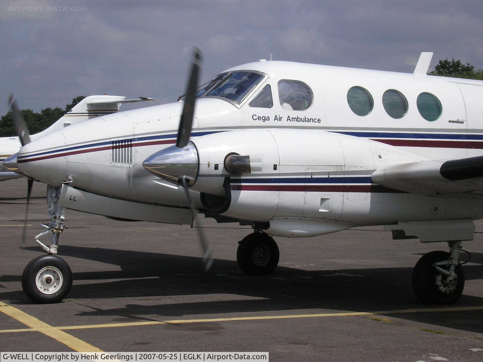 G-WELL, 1978 Beech E90 King Air C/N LW-198, Cega Air Ambulance - Blackbushe Airport